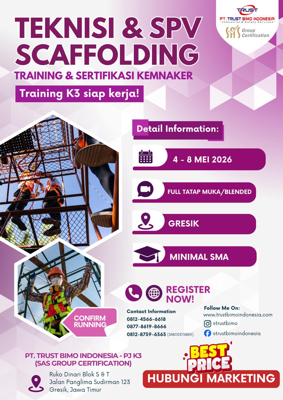 Teknisi & Supervisor Scaffolding