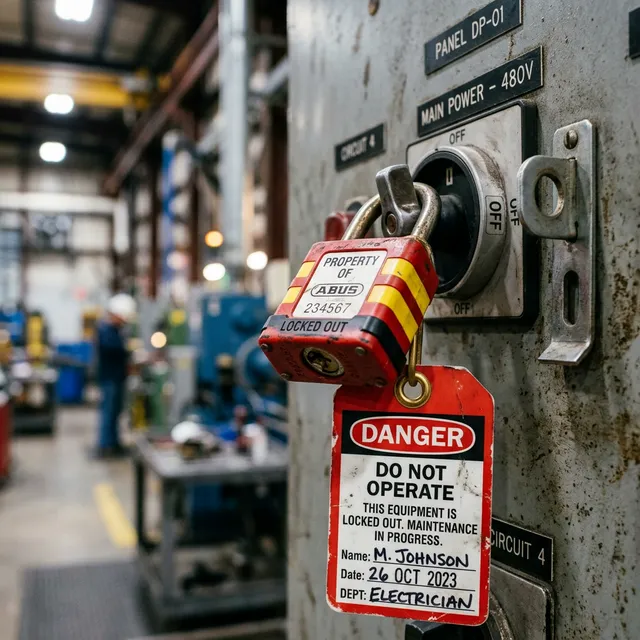 Prosedur Isolasi Energi Berbahaya (LOTO) Pada Mesin Pabrik